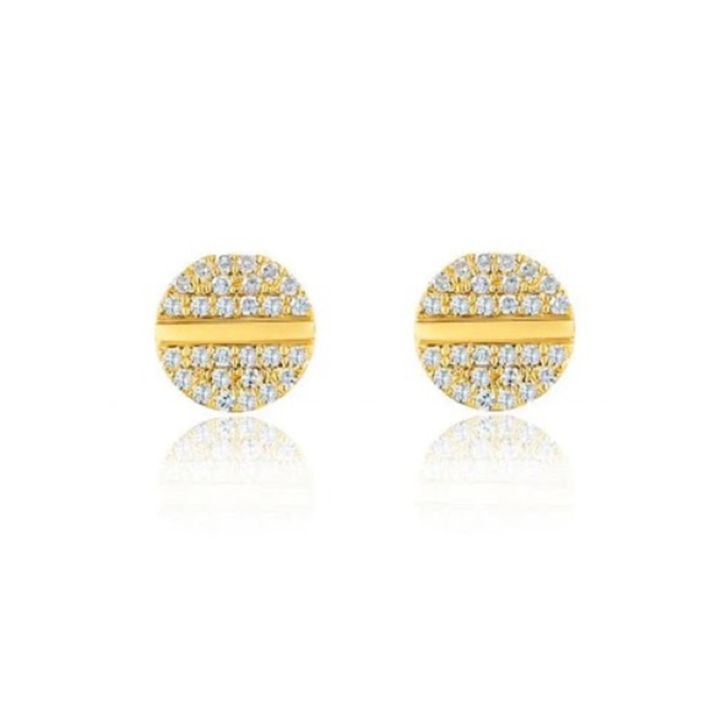 Jennifer Miller Pave Diamond Screw Studs